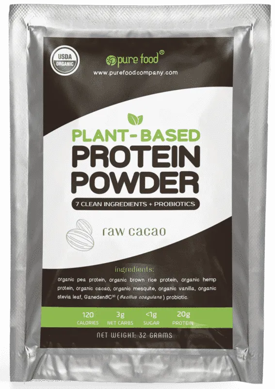 Plant Protein Powder: Raw Cacao - 32g Sample Packet