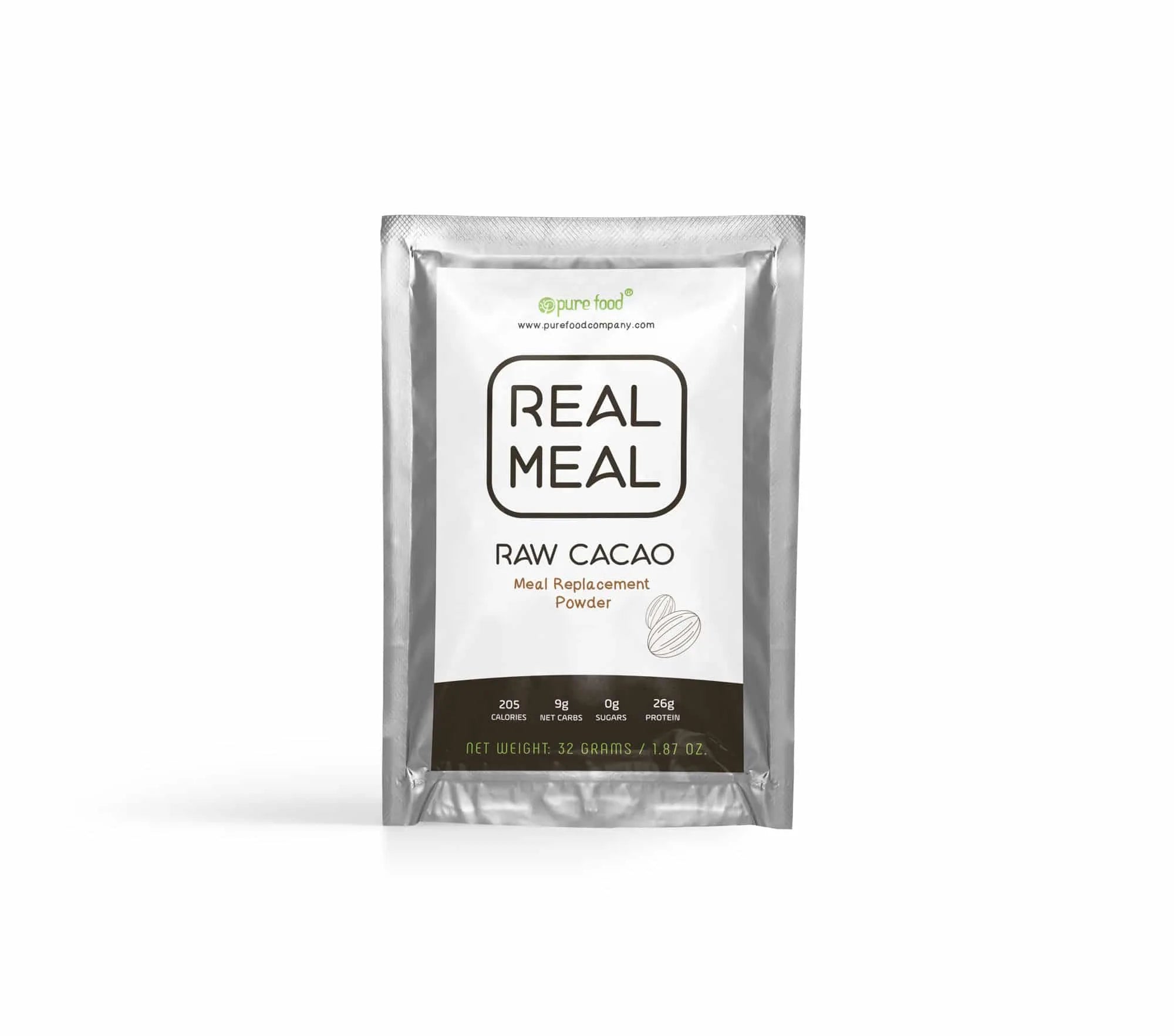 Real Meal Replacement Powder - Cacao Sample Bag (53 grams)