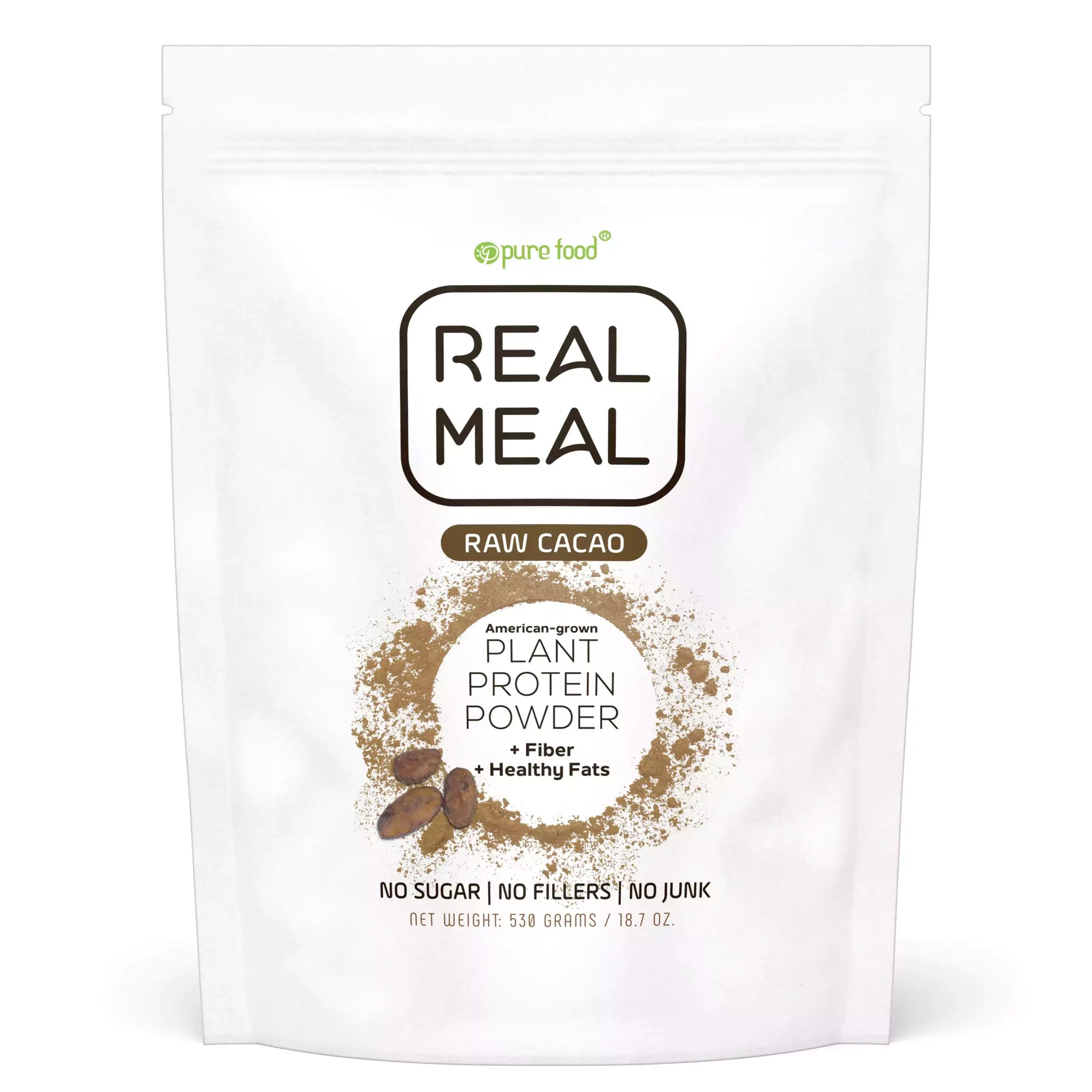 Real Meal Replacement Powder: Chocolate - 530 Gram Pouch