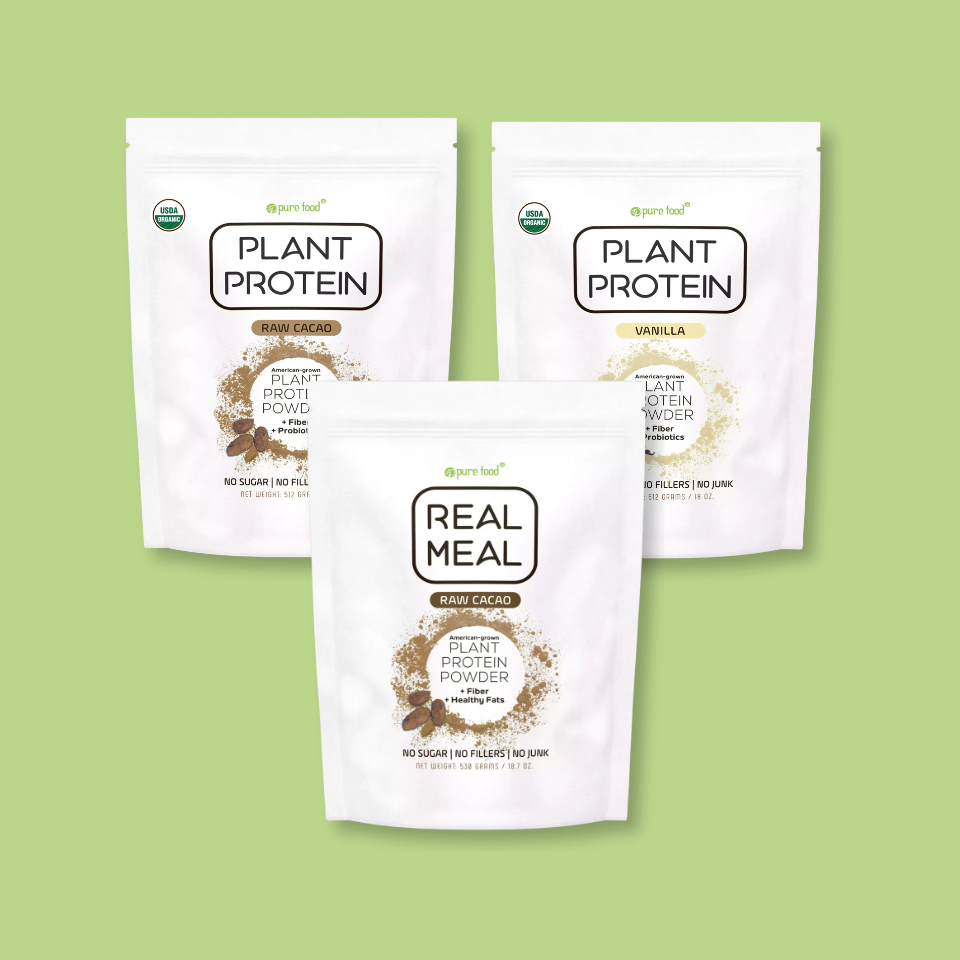 Plant Protein Powder Bundle - 3 Full Sized Pouches