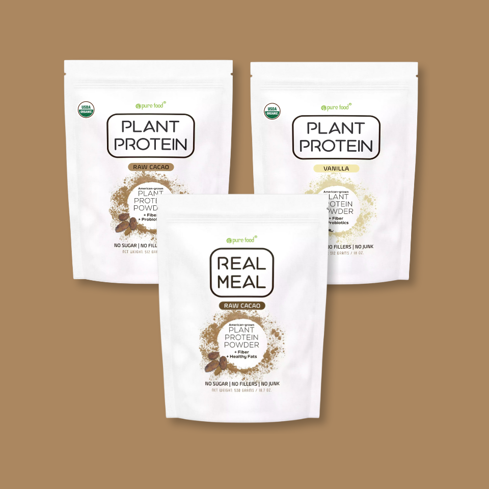 Plant Protein Powder Bundle - 3 Full Sized Pouches